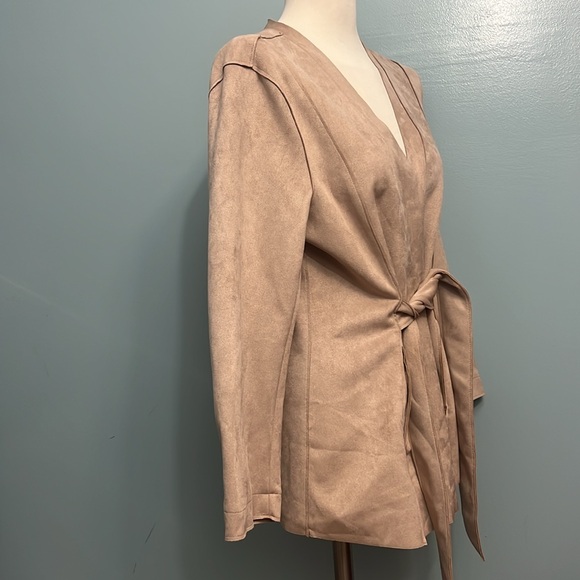 ZARA BASIC women’s brown lightweight jacket US extra large - Picture 2 of 16